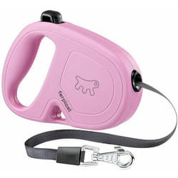 Flippy one tape Guinzaglio allungabile con fettuccia estensibile per cani. Varie misure e colori.. Variante s - Misure: 14.7 x 3 x h 10 cm - Rosa