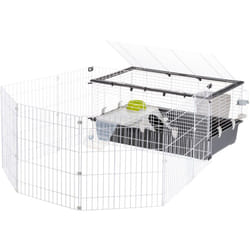 Parkhome Gabbia per conigli e porcellini d'India con recinto. Variante 100 - Misure: 95 x 177.5 x h 56 cm - - Ferplast