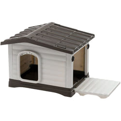 Ferplast - dogvilla Cuccia per cani in resina termoplastica con parete ribaltabile . Variante dogvilla 60 - Misure: 58 x 48 x h 44 cm -
