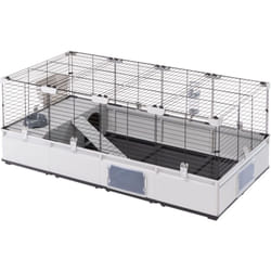 Ferplast - modular 3 Gabbia per conigli e porcellini d'india modular 3, in plastica e metallo, modulabile, espandibile, completa di accessori..