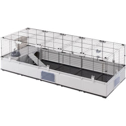 Ferplast - modular 4 Gabbia per conigli e porcellini d'india modular 4, in plastica e metallo, modulabile, espandibile, completa di accessori..