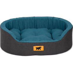 Dandy colours Cuccia Cane e Gatto da Interno, in Cotone con Cuscino Removibile dandy. Variante 45 - Misure: 45 x 35 x h 13 cm - Ottanio - Ferplast