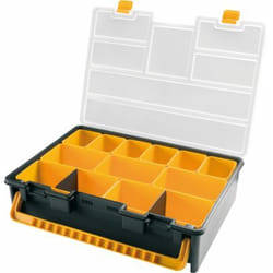 Art Plast 3710 Cassetta degli attrezzi Plastica Nero, Giallo