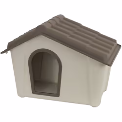 - Cuccia per cani - Marca Art Plast - In polipropilene - Resistente - Fondo drenante - Prese d'aria laterali - Tetto a spiove ...
