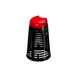 Trespolo griglia con coperchio rosso lt. 110
