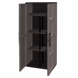 Art Plast Armadio Portascope Free, Grigio, Plastica, Polipropilene (PP), 3 ripiani, 2 porta/porte, 680 mm, 370 mm