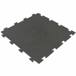 Art Plast Piastrella PVC BOLLO 50X50, Tappetino antistatico per pavimenti, Nero, 500 mm, 500 mm, 8 mm