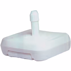 in HDPE.A riempimento di acqua.Capacit serbatoio 40 lPer pali 32 54 mmCompleta di ruote e maniglia.Dimensioni cm 60x60