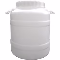 in HDPE grado 0,20 neutro vergine certificato x uso alimentare, Misure: 380x380x470(h) mm.