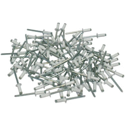 Cora - 000116016 Kit 100 Rivetti Fissaggio Targa, Bianco
