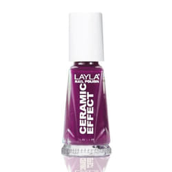 Layla Cosmetics Smalto Layla Ceramic Effect smalto per unghie 10 ml Viola Lucida