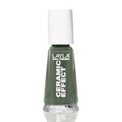 Layla Cosmetics Smalto Layla Ceramic Effect smalto per unghie 10 ml Verde Lucida