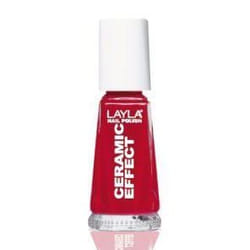 Layla Cosmetics Smalto Layla Ceramic Effect smalto per unghie 10 ml Rosso Lucida