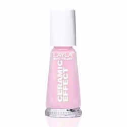 Layla Cosmetics Smalto Layla Ceramic Effect, 10 ml, Rosa, My pink doll, Colorante, Lucida, Bottiglia