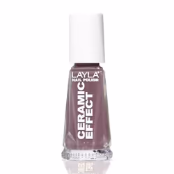 Layla Cosmetics Smalto Layla Ceramic Effect, 10 ml, Lavanda, Romantic Lavender, Colorante, Lucida, Bottiglia