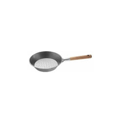 Padella per Castagne caldarroste in ferro con manico in legno Cm. 27