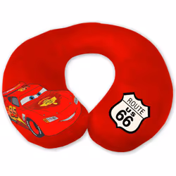 Eurasia Cuscino da Viaggio Cars, Rosso, Bambino, Cotone, Macchine, Italia, Interno