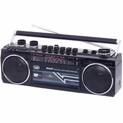 Trevi RADIO REGISTRATORE PORTATILE USB SD WIRELESS CASSETTA RR 501 BT NERO - Vista aggiuntiva 6