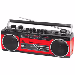 Trevi PORTABLE RADIO RECORDER USB SD WIRELESS CASSETTA RR 501 BT RED - Vista aggiuntiva 3