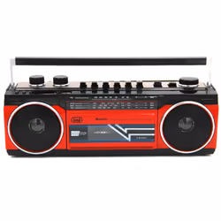 Trevi PORTABLE RADIO RECORDER USB SD WIRELESS CASSETTA RR 501 BT RED - Vista aggiuntiva 4