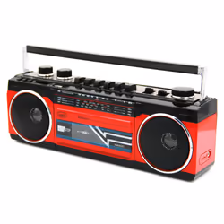 Trevi PORTABLE RADIO RECORDER USB SD WIRELESS CASSETTA RR 501 BT RED - Vista aggiuntiva 5