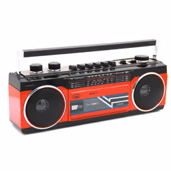 Trevi PORTABLE RADIO RECORDER USB SD WIRELESS CASSETTA RR 501 BT RED - Vista aggiuntiva 7