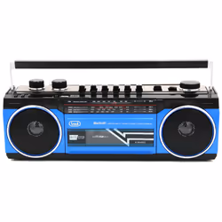 Trevi RADIO REGISTRATORE PORTATILE USB SD WIRELESS CASSETTA RR 501 BT BLU - Vista aggiuntiva 3