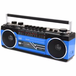 Trevi RADIO REGISTRATORE PORTATILE USB SD WIRELESS CASSETTA RR 501 BT BLU - Vista aggiuntiva 4