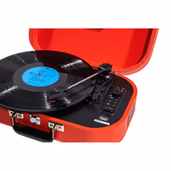 Trevi SALLY GIRADISCHI STEREO WIRELESS USB AUX-IN BATTERIA RICARICABILE TT 1020 BT ROSSO - Vista aggiuntiva 5