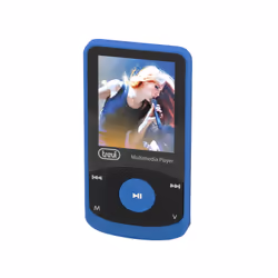Trevi MPV 1725 SD, Lettore MP4, 0 GB, LCD, 3.5mm, Radio FM, Nero, Blu