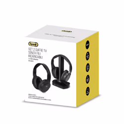 Trevi FRS 1580 TW Cuffie Con cavo e senza cavo A Padiglione TV Nero - Vista aggiuntiva 5