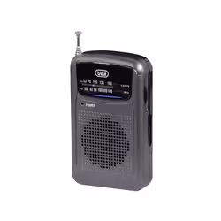 Trevi RA 710, Portatile, Analogico, AM, FM, Grigio, Manopola, Mini Stilo AAA