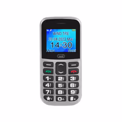 Trevi TELEFONO CELLULARE CON GRANDI TASTI E FUNZIONE SOS MAX 20 ARGENTO, Barra, SIM singola, 4,5 cm (1.77"), 160 x 128 Pixel, ...