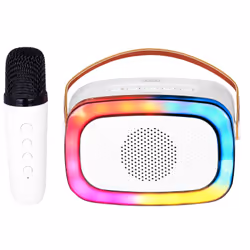Trevi XR JUMP ALTOPARLANTE KARAOKE PORTATILE 10W WIRELESS USB MICRO SD AUX-IN XR 8A01 MINIPARTY BIANCO, 10 W, Con cavo e senz ...