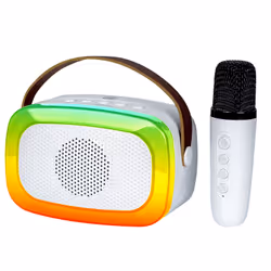 Trevi XR JUMP ALTOPARLANTE KARAOKE PORTATILE 10W WIRELESS USB MICRO SD AUX-IN XR 8A01 MINIPARTY BIANCO