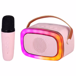 Trevi XR JUMP ALTOPARLANTE KARAOKE PORTATILE 10W WIRELESS USB MICRO SD AUX-IN XR 8A01 MINIPARTY ROSA