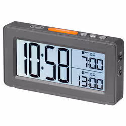 Trevi SLD 3P40, Sveglia digitale, Rettangolo, Nero, LCD, Batteria, Mini Stilo AAA