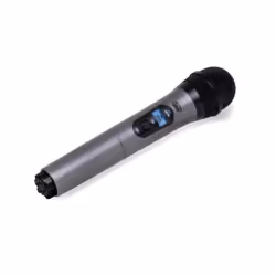 Trevi EM 401 UHF, Microfono per palco/spettacolo, Unidirezionale, Wireless, 20 m, Nero, Grigio, Batteria