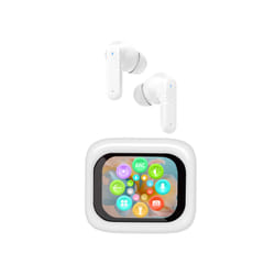 Trevi Cuffie con Traduzione Simultanea AI e Display Touch Screen EAR 100 AID Bianco