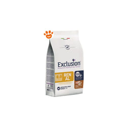 Exclusion - Dog Renal Adult Medium Large Breed Maiale Saggina e Riso Dog Renal Adult Medium Large Breed Maiale Saggina e Riso - Sacco Da 12 Kg