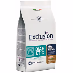 Alimento completo dietetico con formulazione monoproteica per cani con diabete mellito maiale disidratato (27%), sorgo (25%), ...