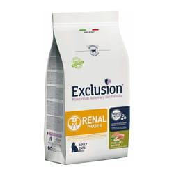 Exclusion Gatto Renal Phase 2 300gr Maiale Piselli e Riso