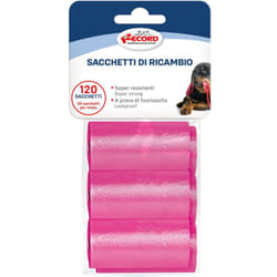 Record - Ricarica sacchetti igienici per cani 6 rotoli da 20 sacchetti