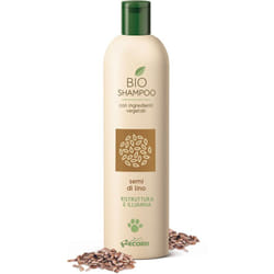 Shampoo Bio ristrutturante e illuminante con semi di lino per cani e gatti 250ml
