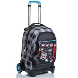 Seven JACK TROLLEY 2WD - SPACE CHECK zaino Nero, Grigio Poliestere