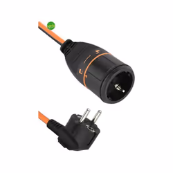 Prolunga elettrica del brand Electraline della lunghezza di 3 metri, Cavo H05VV-F, Sezione 3G1.5mm con Presa Schuko Electralo ...