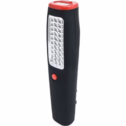 Torcia a 7 LED con faro frontale a 30 LED azionabili separatamente con interruttore on/off. Utilizza 3 batterie aa (non inclu ...