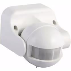 Completo di interruttore crepuscolare e timer, protezione IP44. Angolo di rilevamento 180°. Rileva con precisione anche i più ...