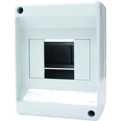 Electraline - 60433 Centralino da Parete Senza Portello, 3/4 Moduli, Bianco