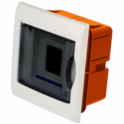 Electraline 60439 quadro di distribuzione ip40 con porta 4 scomparti. Colore bianco.